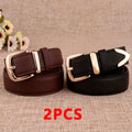 Women's Trousers Belt  Leather Trend White Belt Fashion High Quality Trouser Belts Solid Vintage Pin Buckle Ladies Strap LB2146-