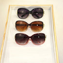 3PCS Fashion Oversized Sunglasses Women Plastic Female Big Frame Gradient Sun Glasses UV400 gafas de sol mujer