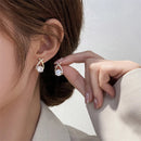 SKEDS Fashion Cross Stud Earrings For Women Girls Korean Style Elegant Crystal Jewelry Ear Rings Fishtail Lady Earrings Gift