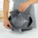 Double pockets Portable lunch bag lunch box insulated canvas tote bag school lunch portable dinner box picnic food storage